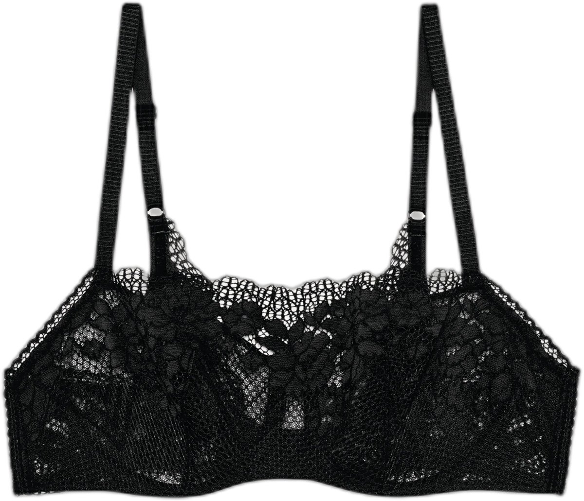 Bandeau bh met beugels voor vrouwen Passionata Nina zwart