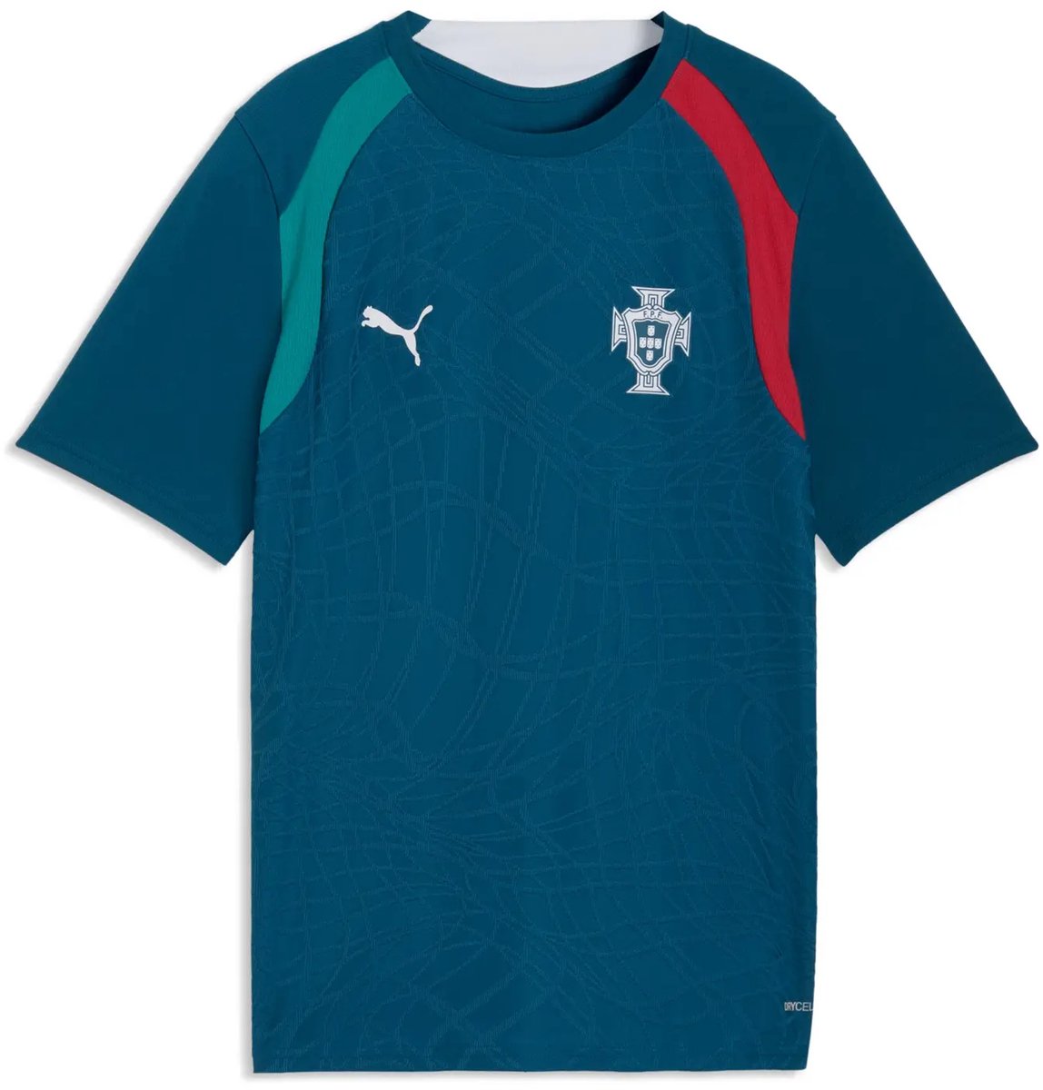 Portugal Warm-up Shirt Kind Coupe du Monde 2026 Zilver