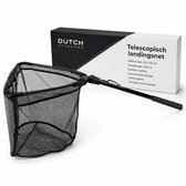 Landingsnet – Opvouwbaar Schepnet 35 x 35 cm – Vaste Steel 100 cm – Zwart