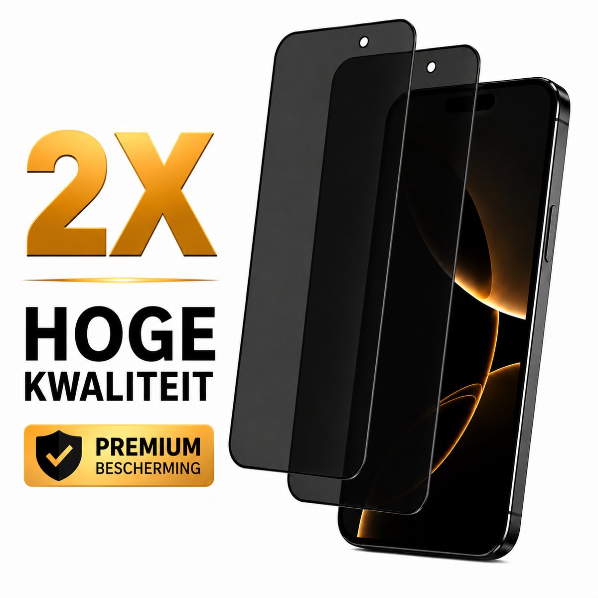 iPhone 11 pro max Privacy Screenprotectors–Anti-Spy – Gehard Glas – 2Stuks