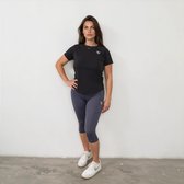 YV SPORT Sportlegging Toronto - Driekwart sportlegging - Handige zakken - Premium kwaliteit - Squat-proof - Stevige, hoge tailleband - Perfect fit - Sport legging dames - Blauw - Maat M