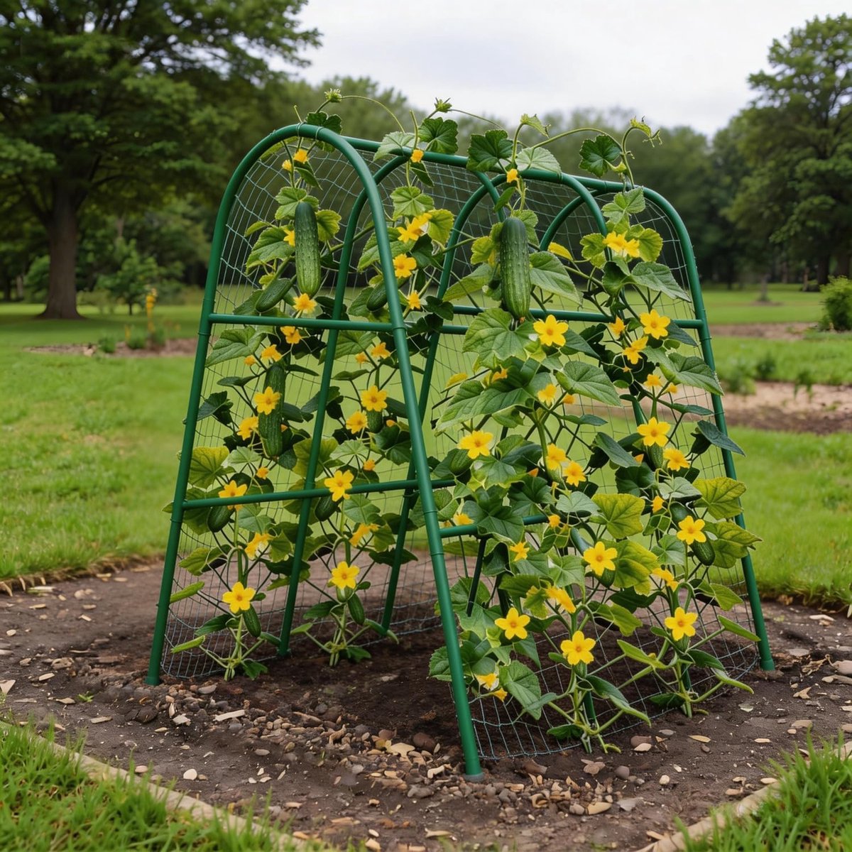 Triumpunpre Metalen Plantensteun voor Klimplanten | U-Vormig Klimrek voor Tuin en Balkon | Stevige Tuin Accessoire | 120*120cm