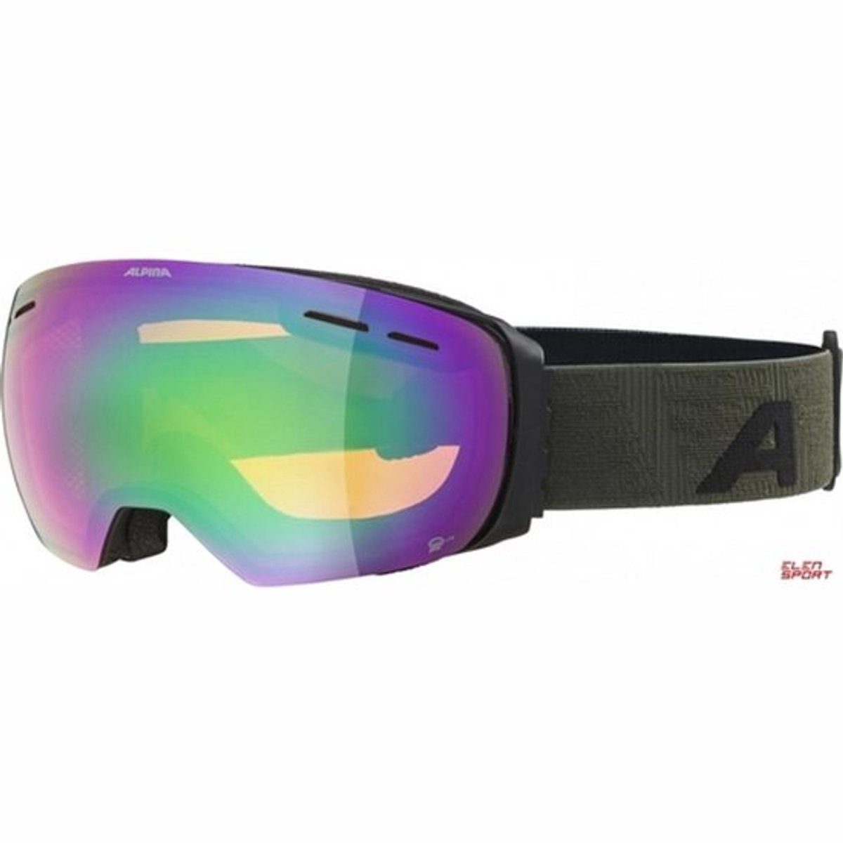 Skibril Alpina Granby Q Lite Black/Olive Matt