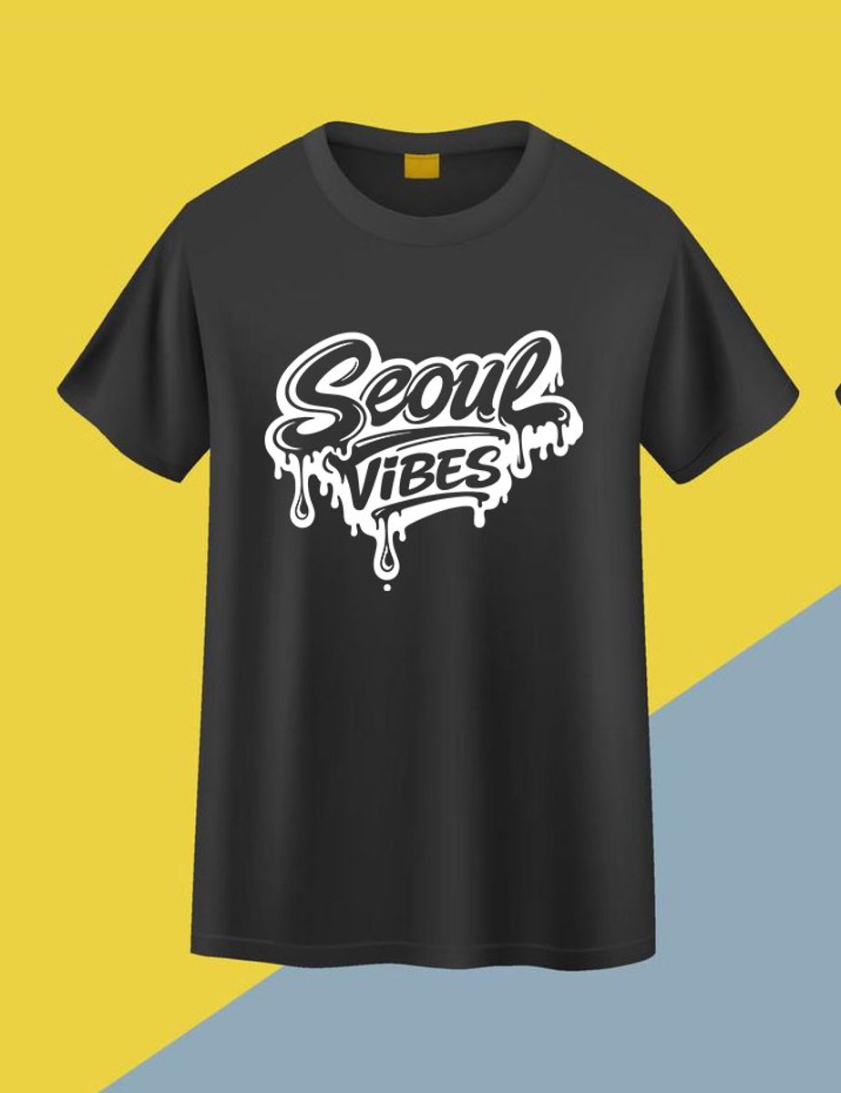 Seoul Vibes T-Shirt Maat M - Korea Streetwear Unisex Shirt | K-Pop & K-Drama Geïnspireerd