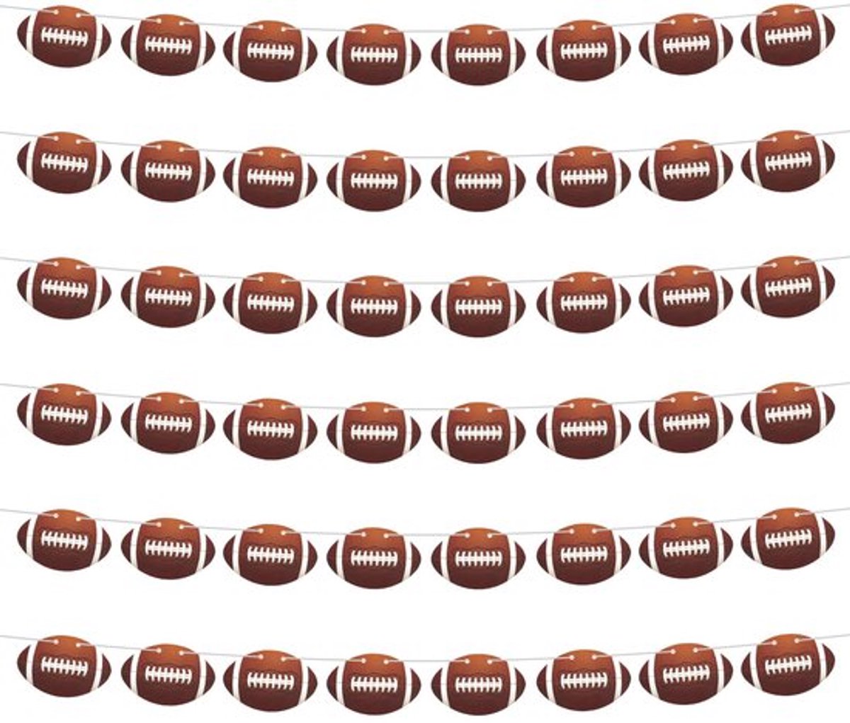 Dailygoods- Voetbalbanner 6 Stuks - Voetbal Decoratie - Sport Thema