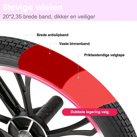 Hiland 20 Inch Freestyle BMX Fiets - 5 Spaken (Mag Wheels) - 360 Graden Rotor - Inclusief 4 Pegs - Jongens & Meisjes (meer dan 7) - Geschikt voor buitenactiviteiten in de lente van Hiland — afbeelding 4