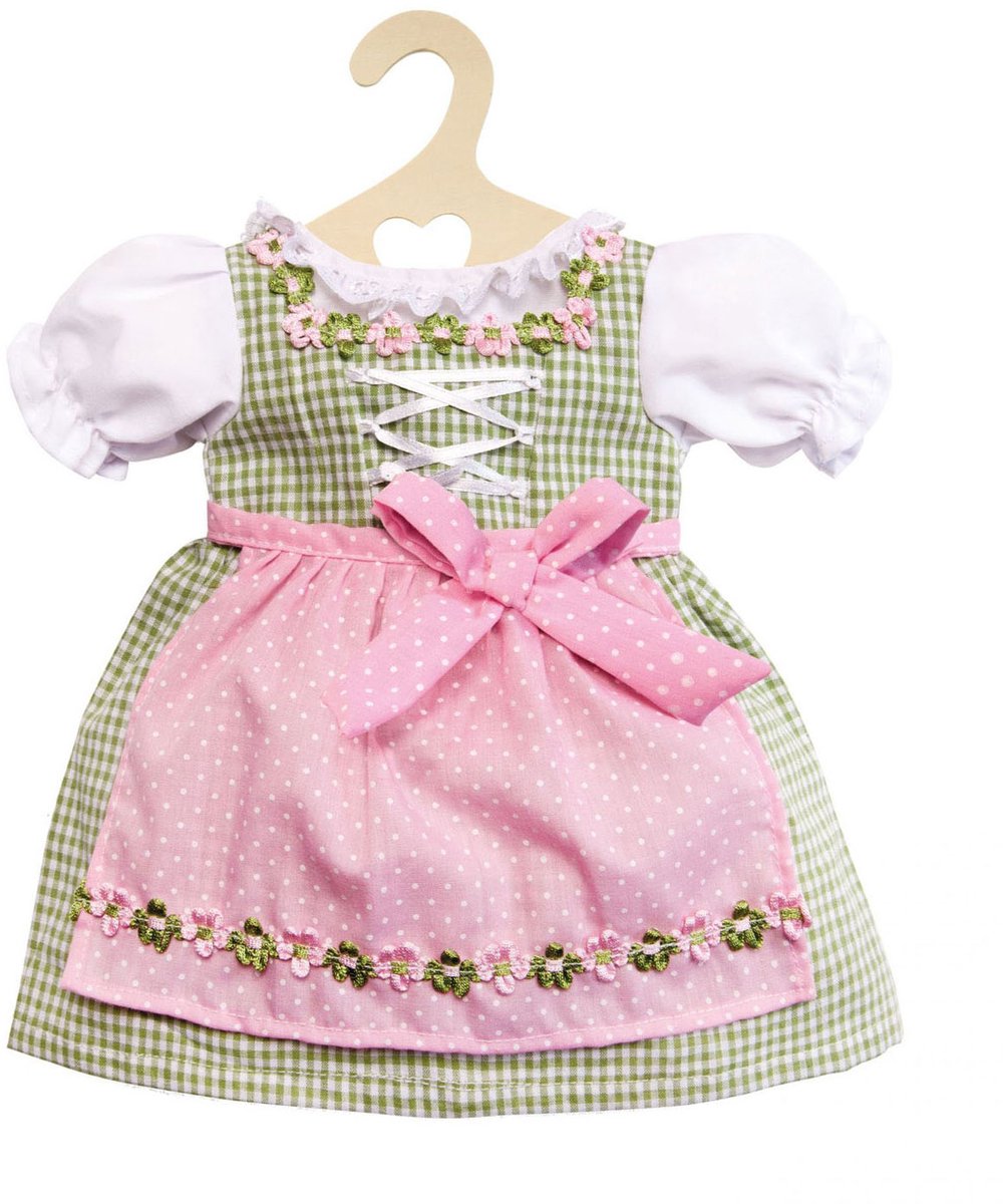 Heless Dirndl roze/blauw - Oktoberfest - poppenkleding 35 tm 45 cm
