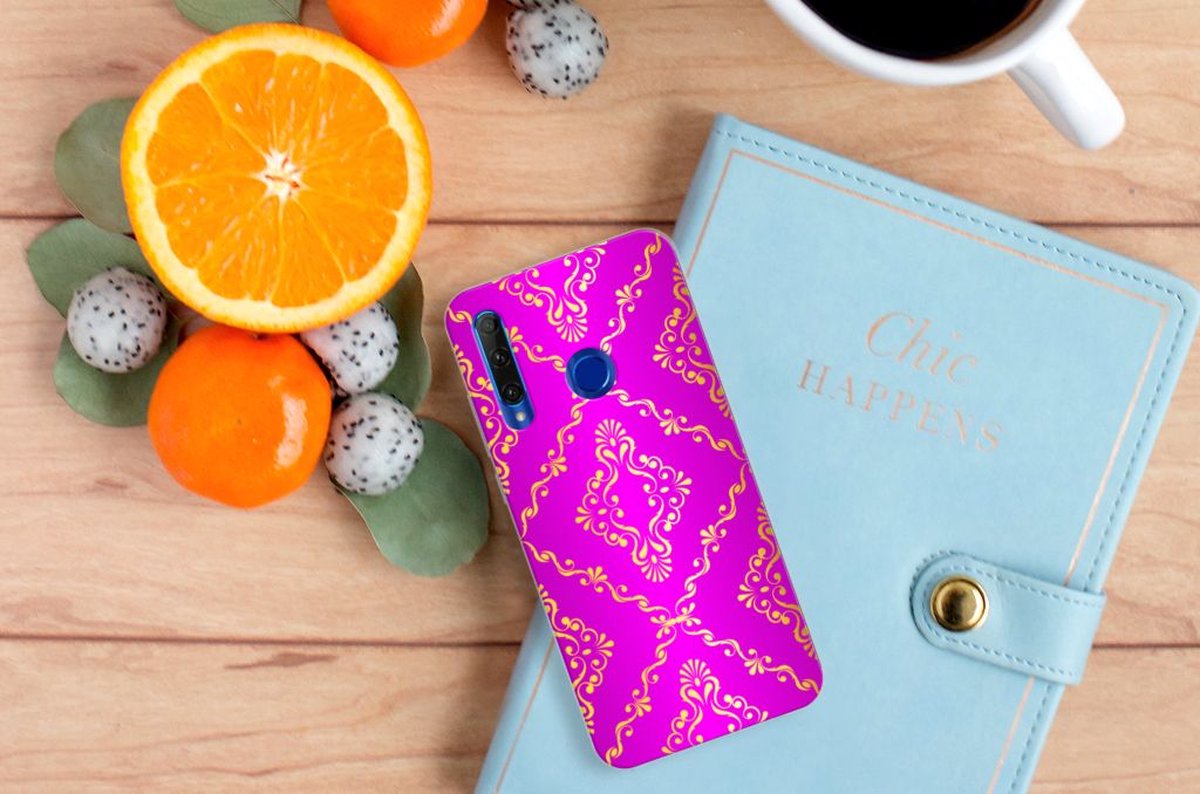 Siliconen Hoesje Honor 20 Lite Barok Roze