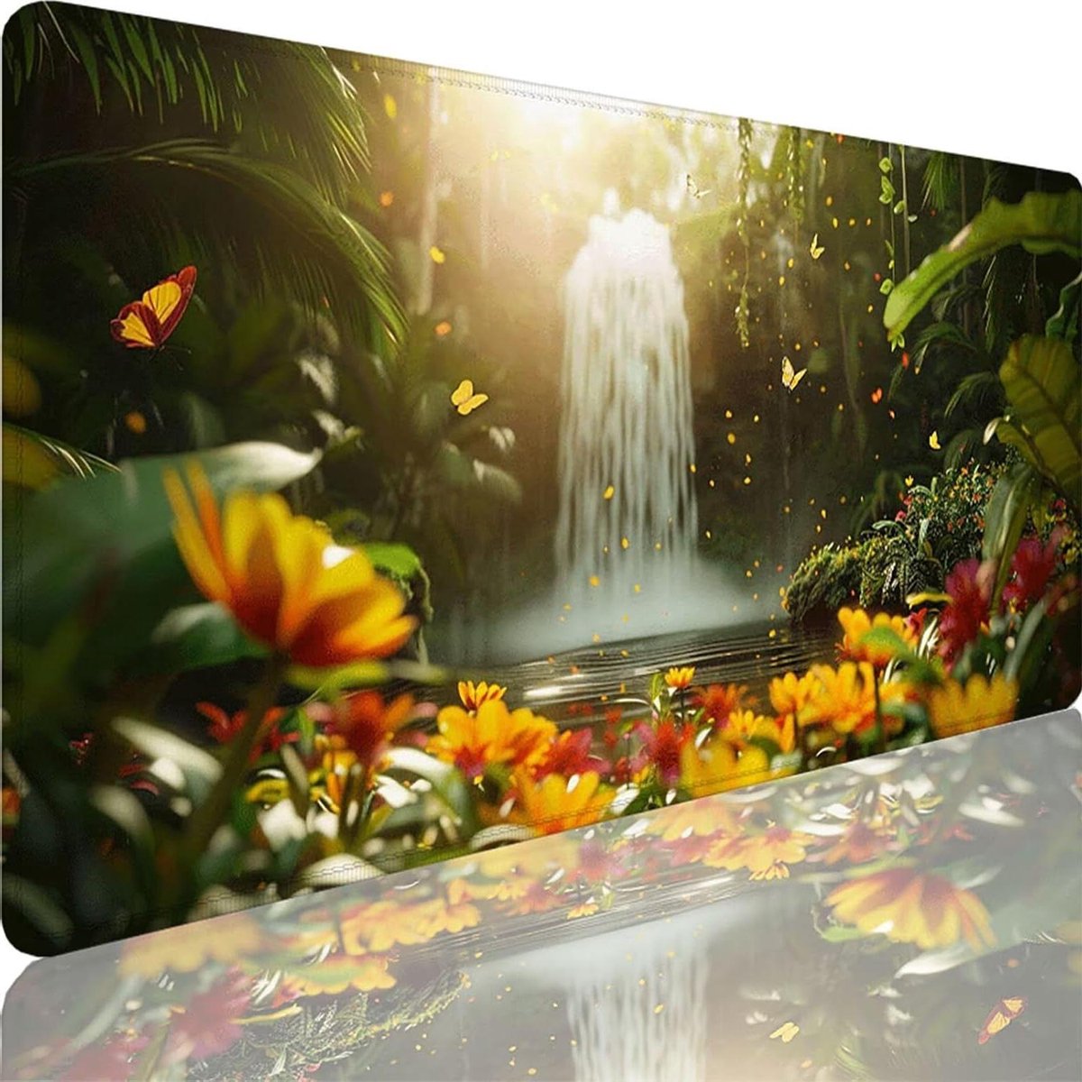 XXL Muismat - Bureauonderlegger - Gaming en Werk - Ultraglad oppervlak - 100x50 cm - Groen