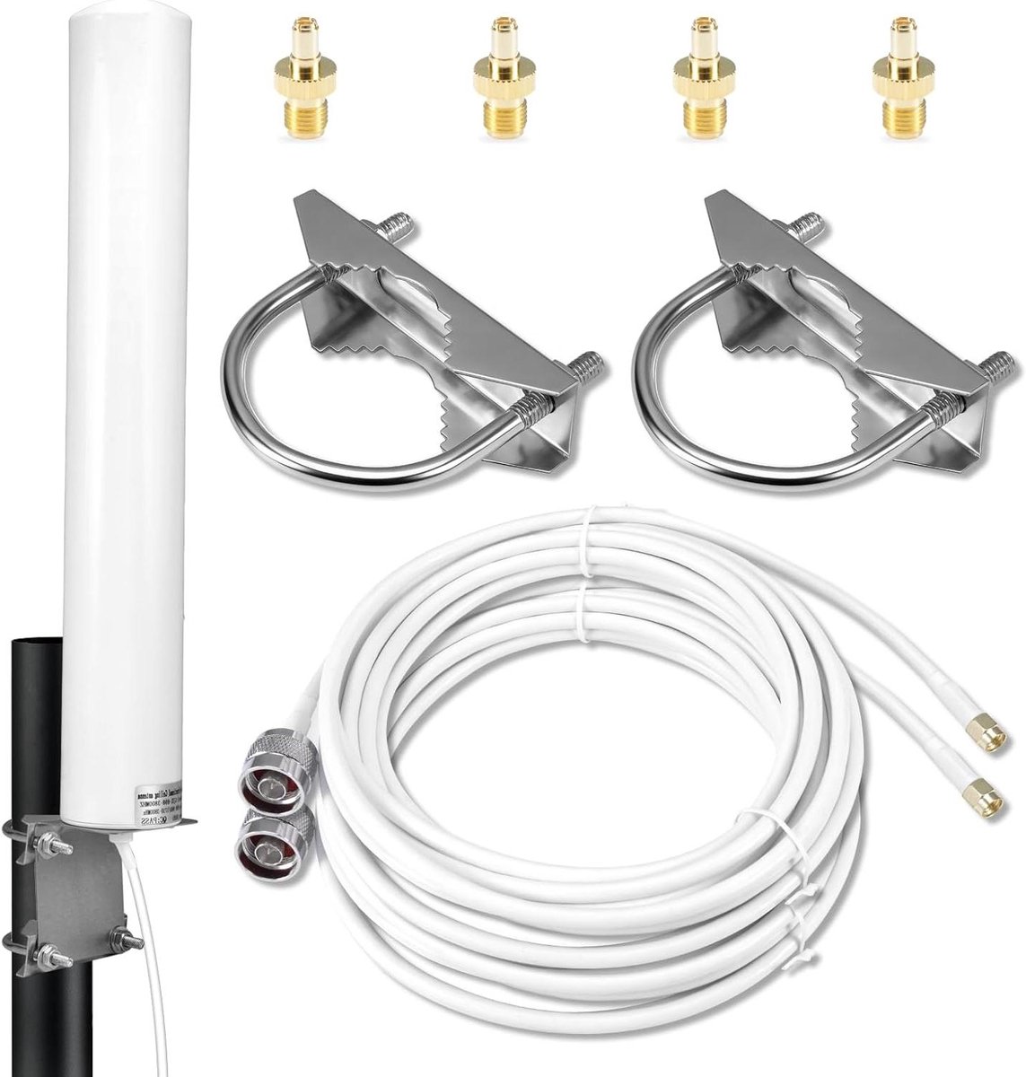 5G Antenne - Signaalversterker - Signaalverbetering Buiten - Hoge Versterking 12dBi - 698-3800MHz - Zwart