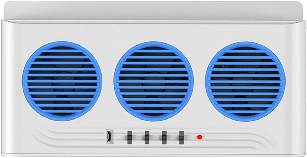 Auto Ventilator - Zonneventilator - Auto Koel Houden - Drievoudige Uitlaat - 5x12x5 cm - Zwart