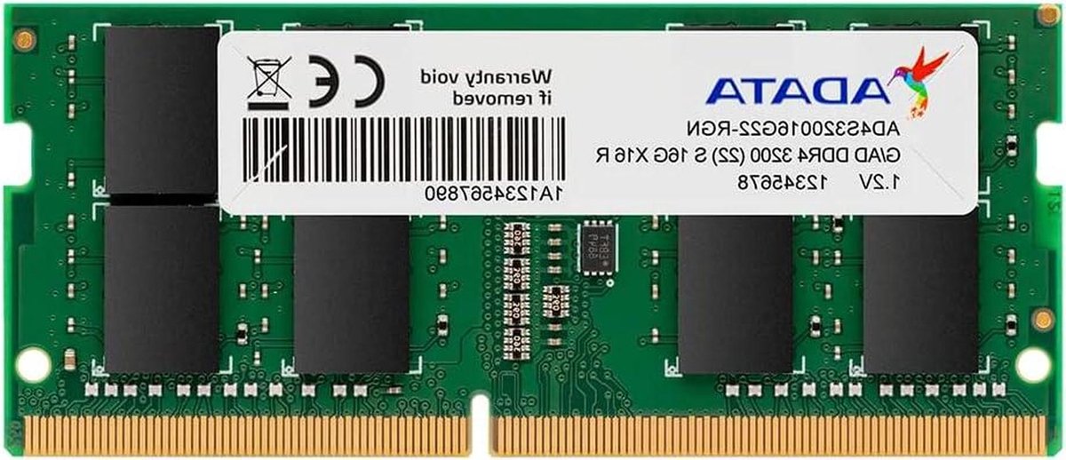 DDR4 Geheugen Module - RAM Uitbreiding - Laptop Prestaties - Hoge Snelheid 3200MHz - 8 GB - Groen