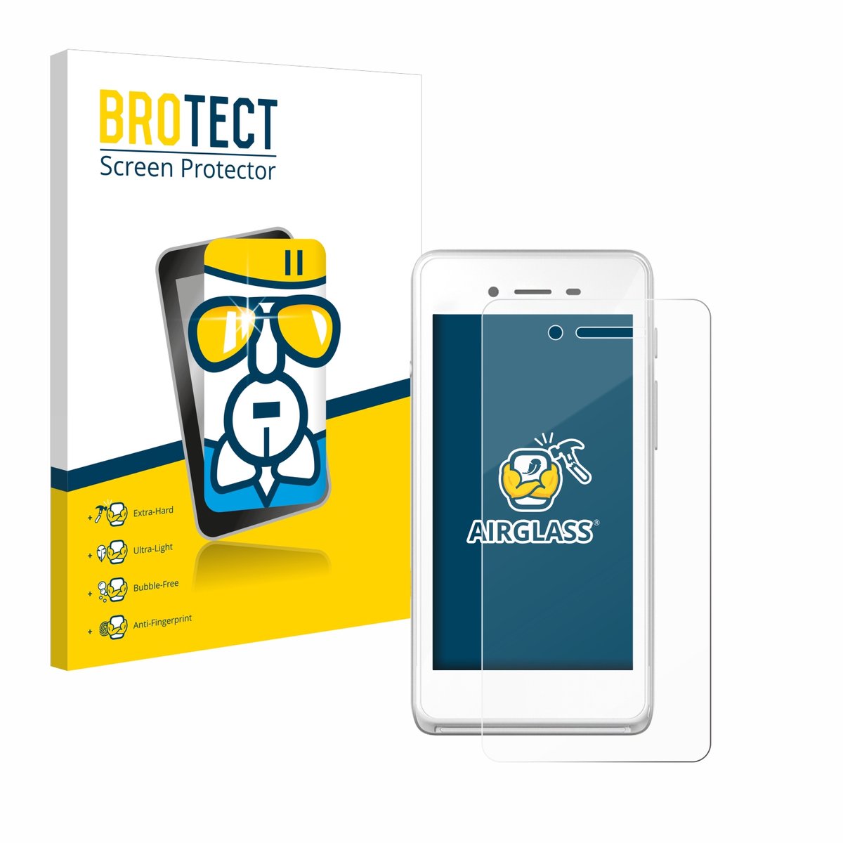 Screenprotector voor Pax A50 wallee Beschermglas transparant