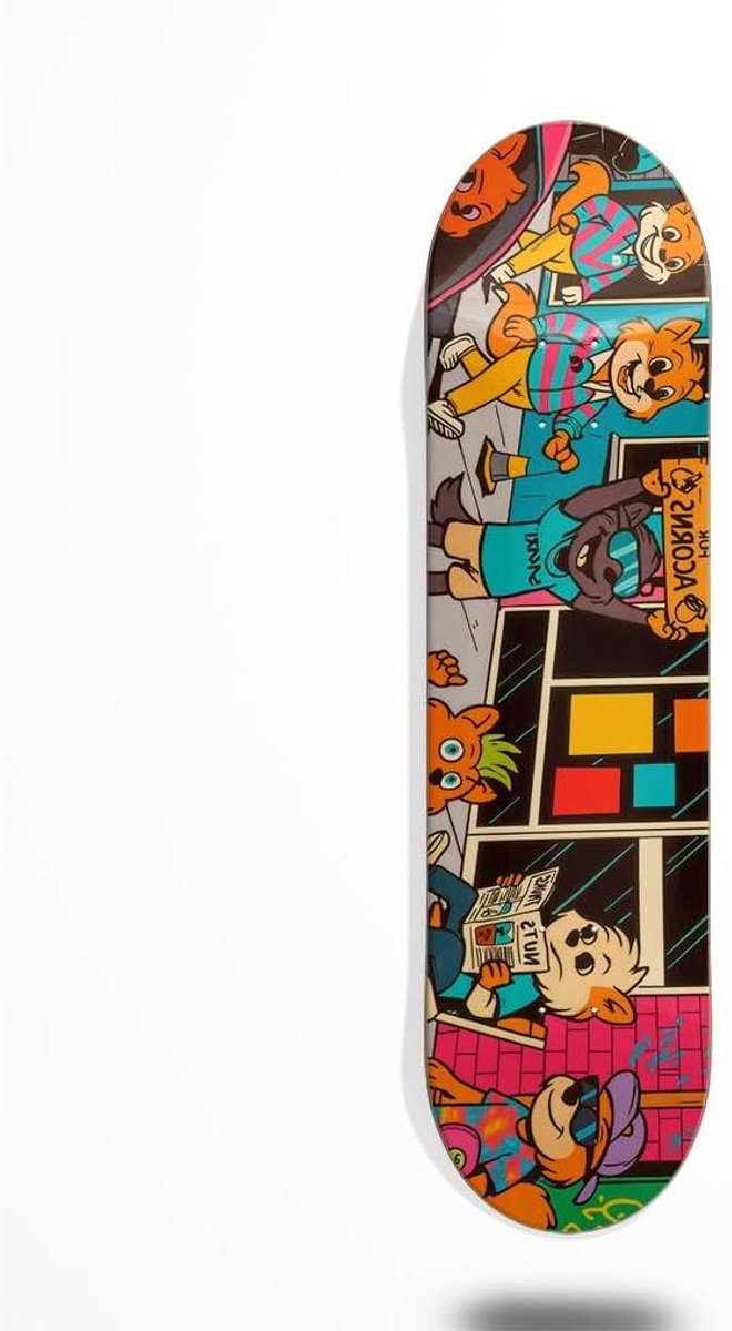 Skateboard Deck Houten Plank Street Skate 7 Lagen Esdoorn 8.25 Inch Meerkleurig