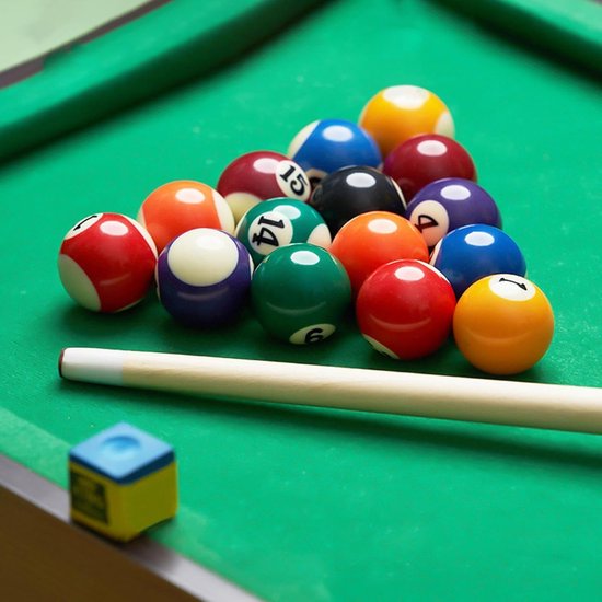 Mini Billartballen Set - Kleine Poolballen - Recreatief Spel - Complete Set - 25 mm - Multicolor van mini — afbeelding 5