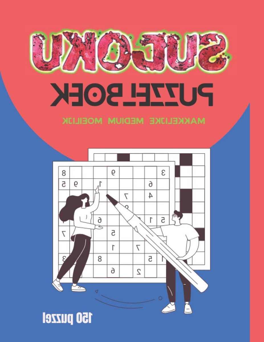 Sudoku Puzzelboek - Puzzelboek Volwassenen - Hersenen Trainen - 150 Puzzels - A4 Formaat - Mat Zwart