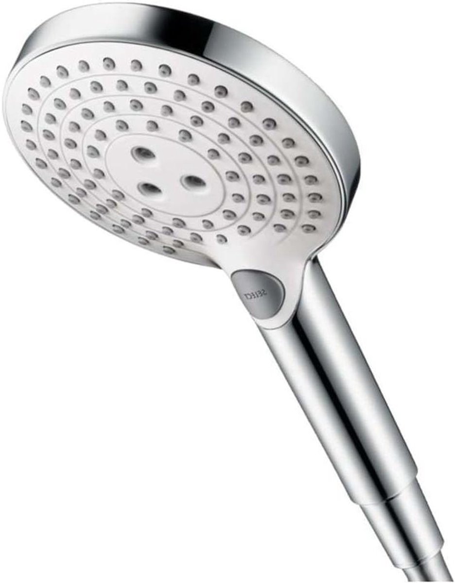 Douchekop - Handdouche - Verkwikkend Douchen - Drie Straalsoorten - 120 mm - Wit Chroom