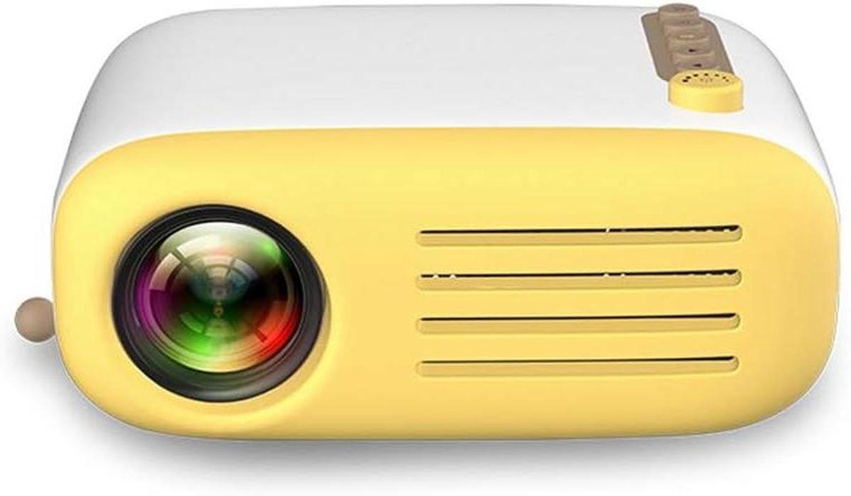Mini Beamer - Draagbare Projector - Thuisbioscoop Creëren - HD Compatibel - 24-60 Inch Beeld - Geel