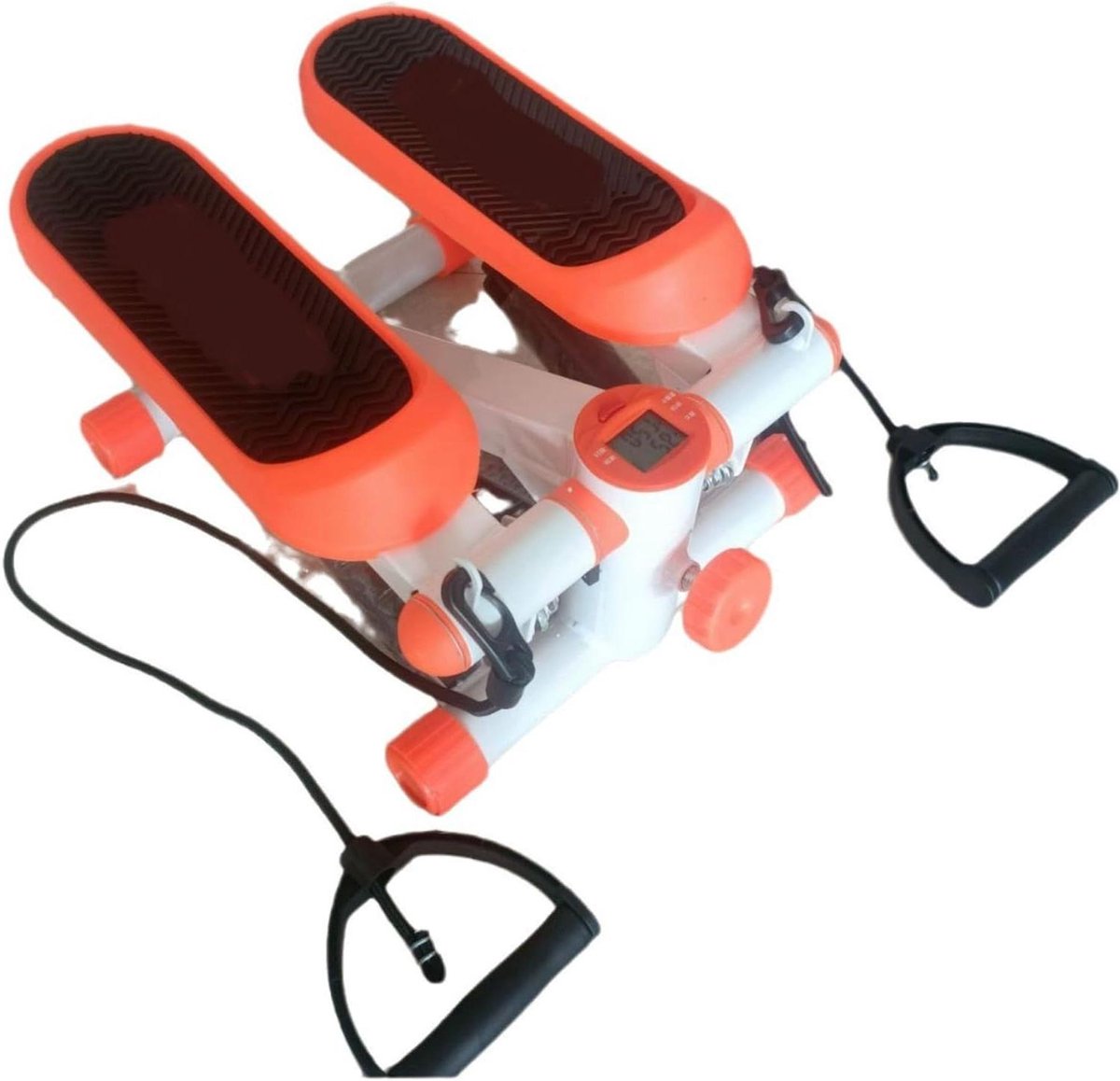 Mini Stepper - Oefenapparaat - Thuis Workout - Met Weerstandsbanden - 5.4 kg - Oranje