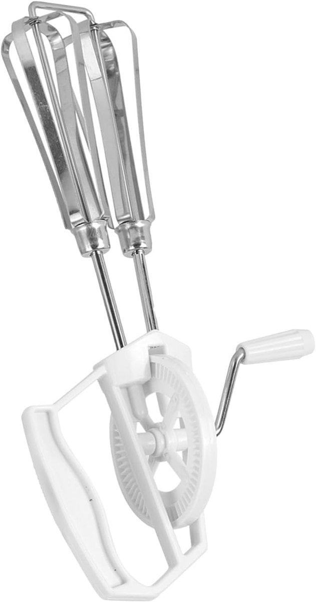 Handmatige eierblender, roestvrijstalen handbediende handmatige eierblender Mixer Klopper Huiskeuken Kookgereedschap voor thuiskeuken — afbeelding 4