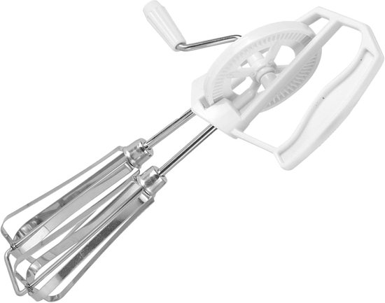 Handmatige eierblender, roestvrijstalen handbediende handmatige eierblender Mixer Klopper Huiskeuken Kookgereedschap voor thuiskeuken — afbeelding 3