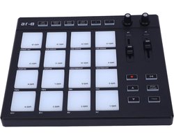 MIDI Controller - Beat Maker - Muziek Maken - 16 Verlichte Pads - 30x24x10 cm - Zwart