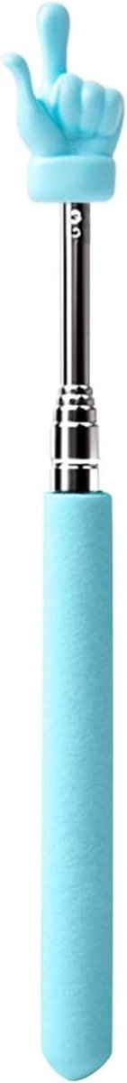 Telescopische Pointer - Mini Hand Pointer - Lesgeven Presenteren - Verstevigd Staal - 55 cm Uitgeschoven - Blauw