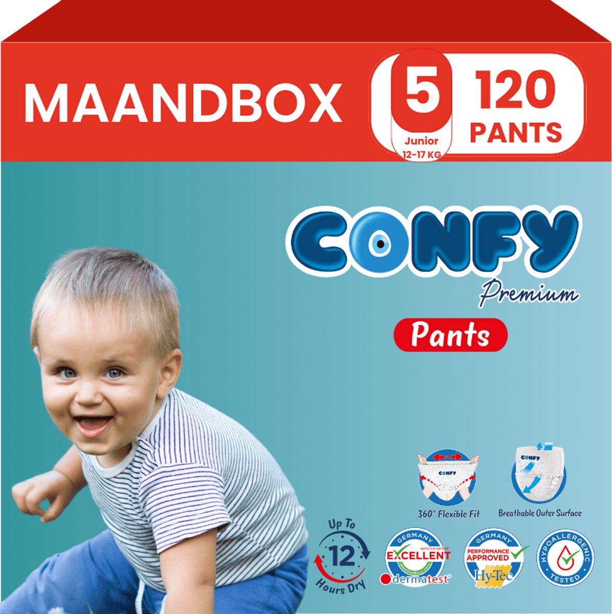Confy Premium luierbroekjes maat 5 | 120 stuks