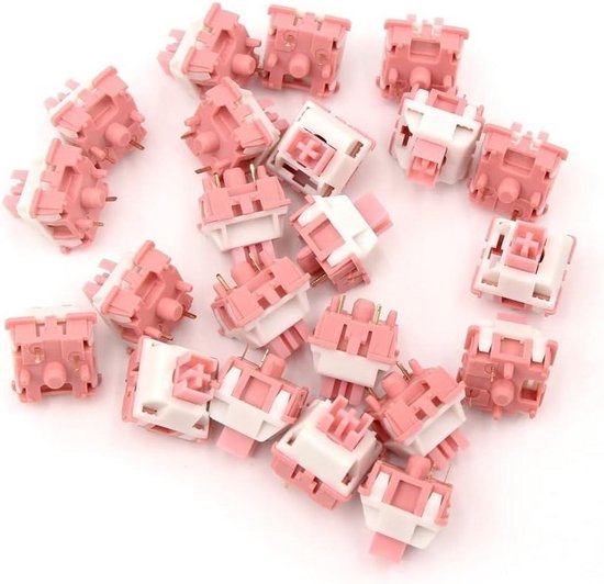 Lineaire en Clicky Mechanische Toetsenbord Switches (5-Pin, Voorgesmeerd, RGB) van Merkloos — afbeelding 3