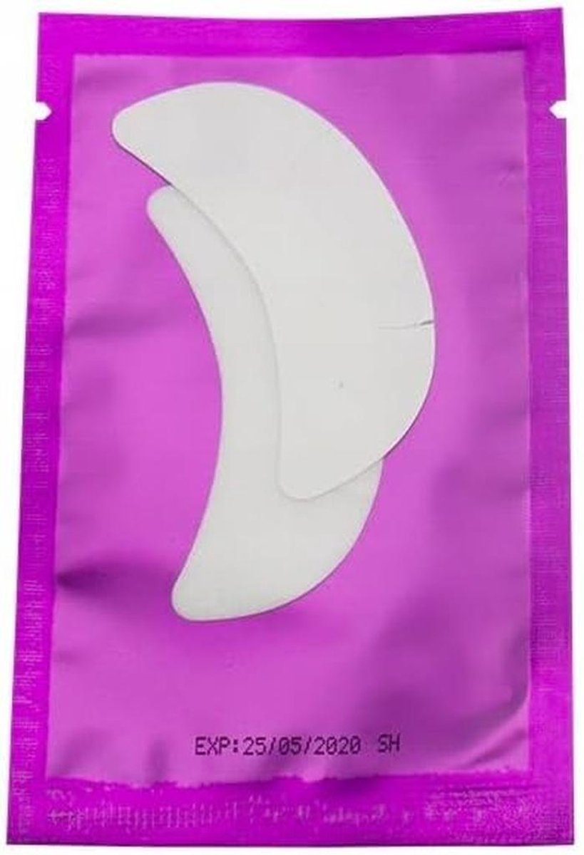 100 Stuks Oogpatches voor Wimperverlenging - Paars