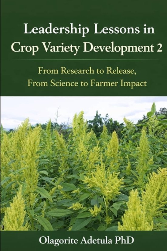 Leadership Lessons in crop variety development 2 - cover