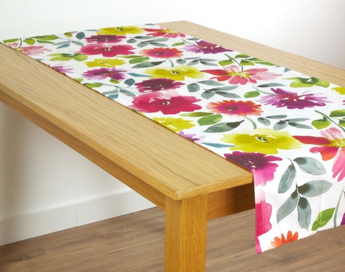 Tafelloper Pichler Summer MC - 50 x 150 cm - Tafellinnen / loper met bloemen