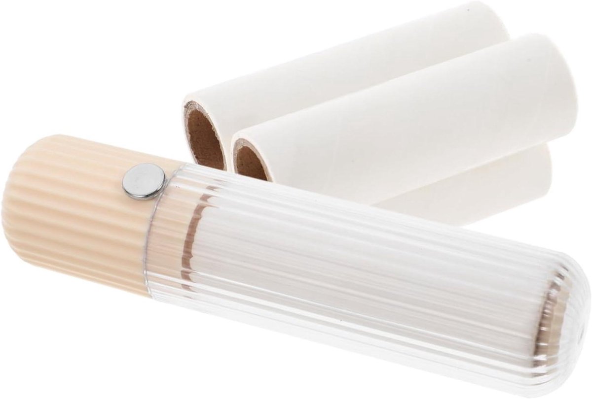 Pluizenroller Set - Kledingroller Stofverwijderaar - Kleding Snel Reinigen - Hoge Hechting Vellen - 13.5 cm Lengte - Geel