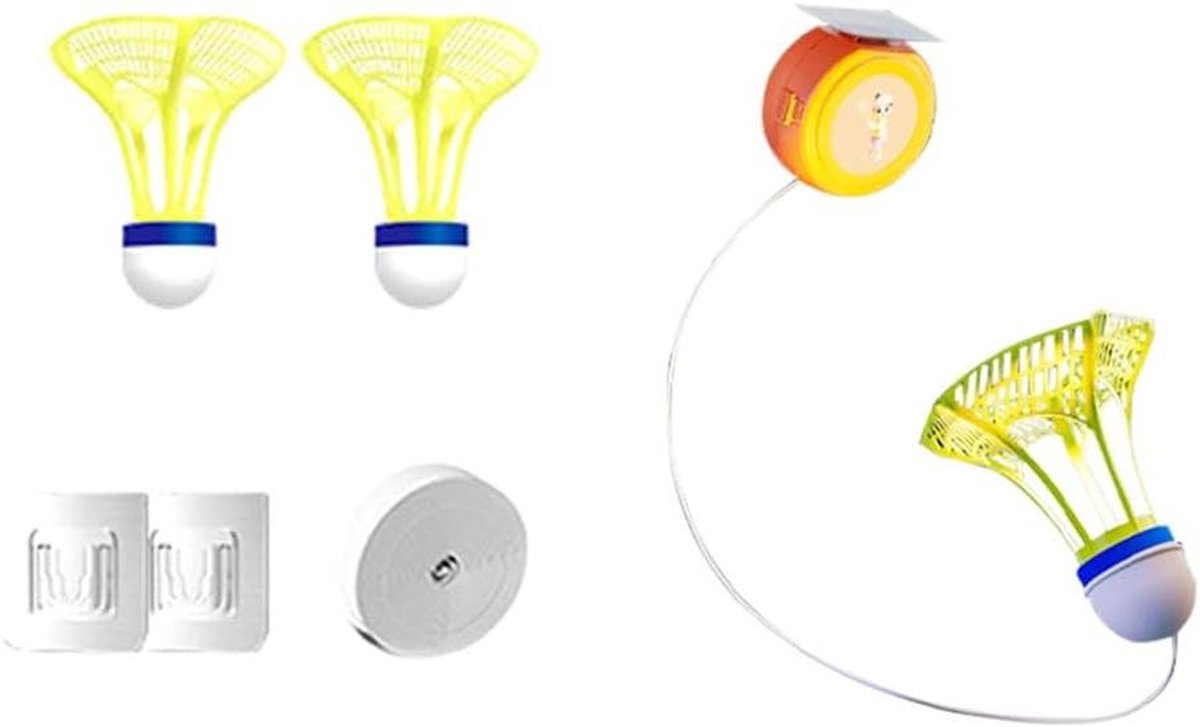Badminton Trainer Set - Oefen Hulp - Solo Trainen - Telescopische Staaf - 26 x 19 x 5 cm