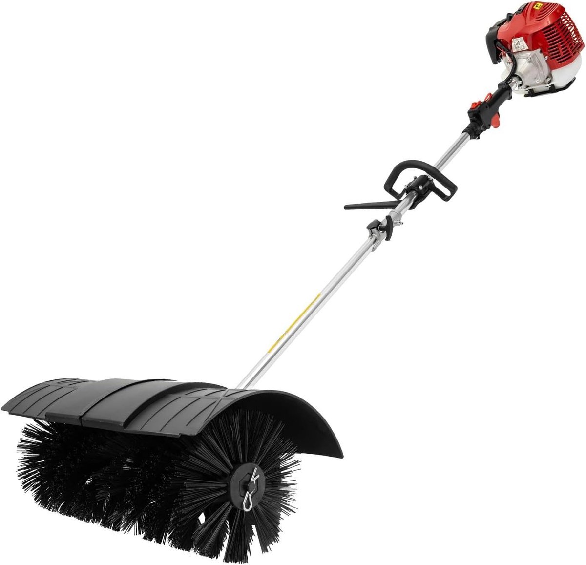 Handveegmachine - Motorbezemer - Terras Reinigen - Krachtige 1700W motor - 58 cm breed - Rood zwart