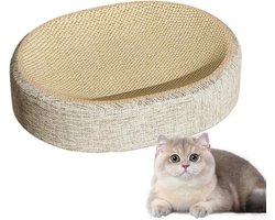 Katten Krabmat - Hennep Krabplank - Krabben en Ontspannen - Veiligheidsontwerp Bodem - 60 x 40 cm - Natuurlijk