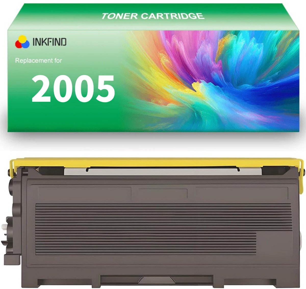INKFIND TN-2005 tonercartridge compatibel met Brother 2005 TN2005 TN-2005 - 1-pack Zwart