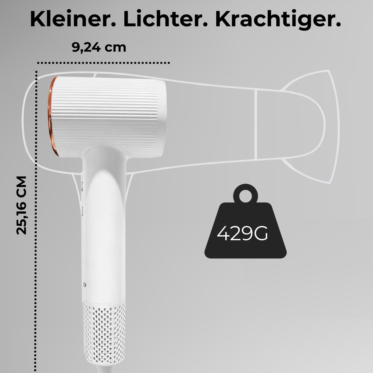 Avenzo Föhn met Diffuser - Ionische Haardroger - 1600 Watt - - afbeelding 3