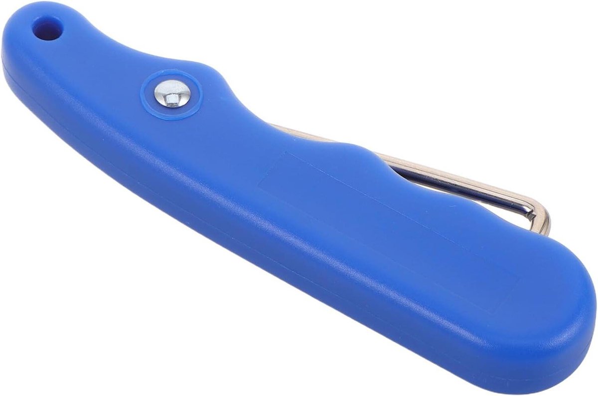 Veterhaken Gereedschap - Vetertrekker Schaats - Veters Aantrekken - Opvouwbaar Ontwerp - 9.5 x 2.5 cm - Blauw