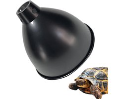 Reptielenlamp - Warmtelamp Terrarium - Habitat Verzorging - Aluminium Reflector - 216 cm - Zwart