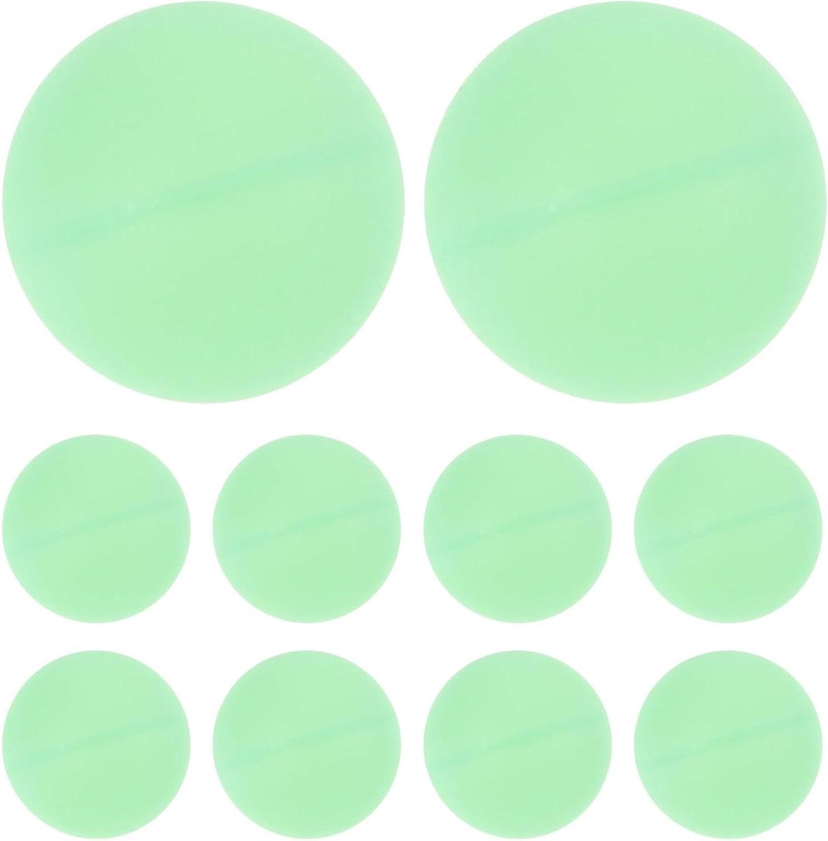Glow in Dark Ballen - Tafeltennis Ballen - Avond Spelletjes - Herbruikbaar Plastic - 10 Stuks - Wit