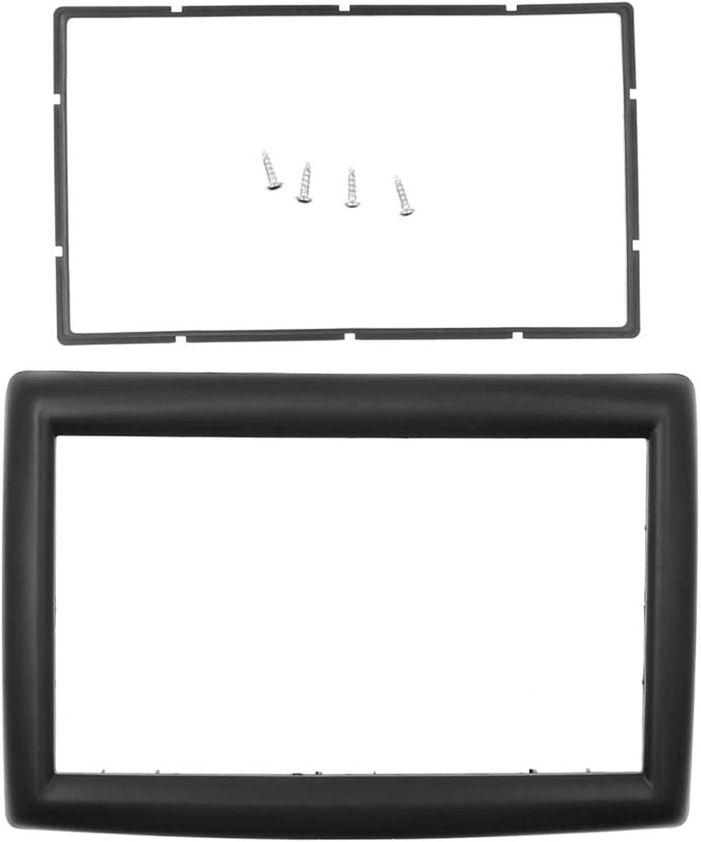 Radio Frame - Inbouwkit Adapter - Auto Radio Monteren - Carbon Fiber Look - Single DIN - Zwart