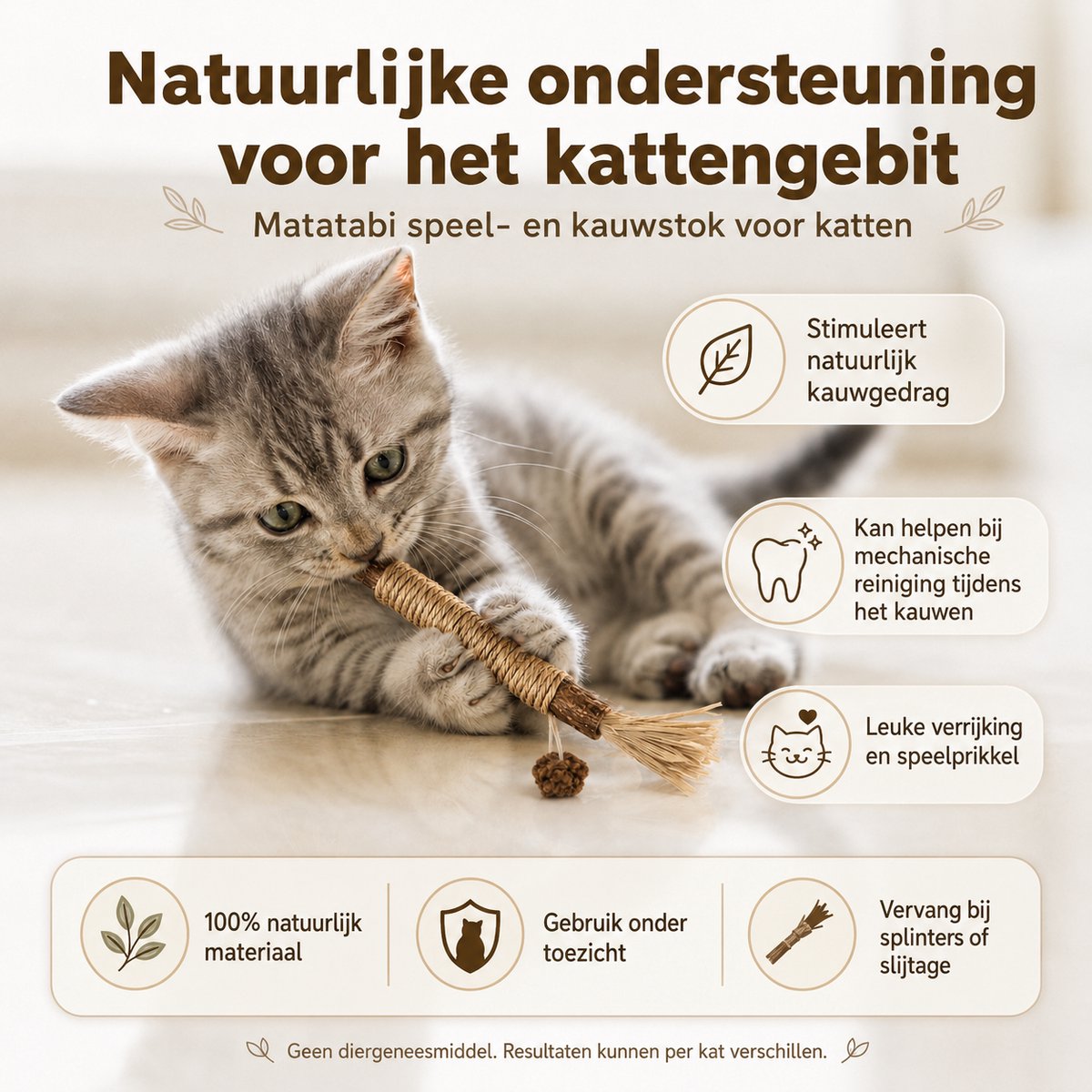 LG Matatabi stokjes voor katten, 10 stuks van 21 cm thumbnail 4