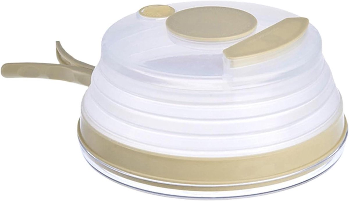 Magnetron Afdekking - Inklapbaar Deksel - Voorkomt Spatten - Met Handvat - 28.5 cm - Transparant