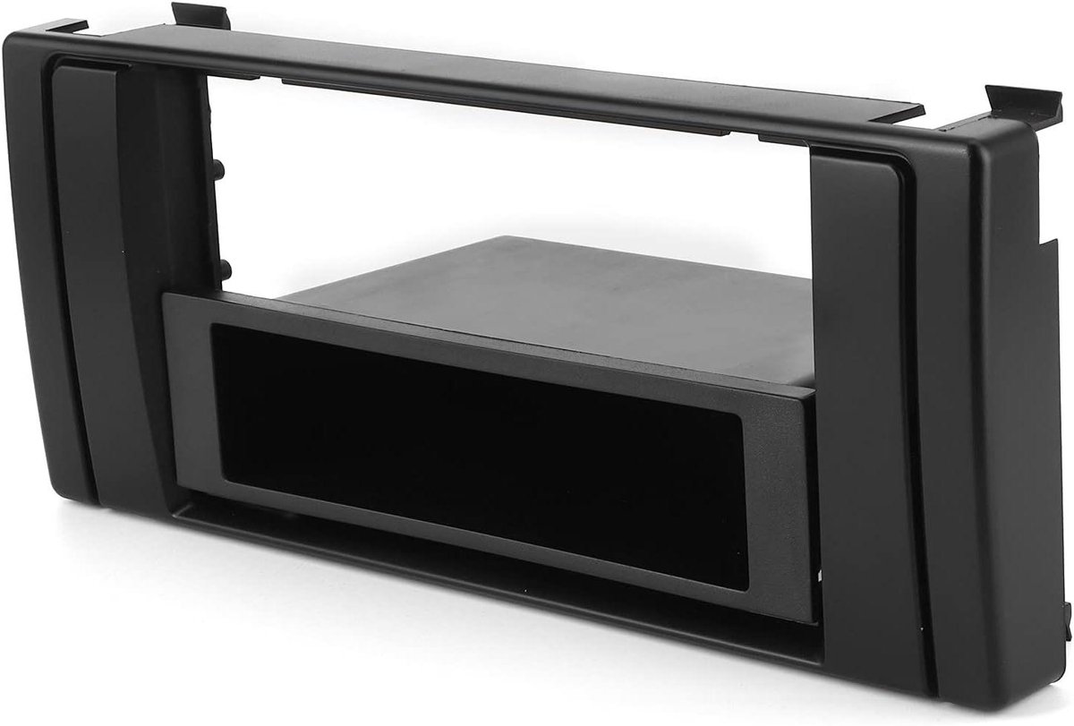 Radio Dashboard Frame - Inbouwframe Stereo - Auto Interieur - Hoge Kwaliteit ABS - 1-Din - Zwart