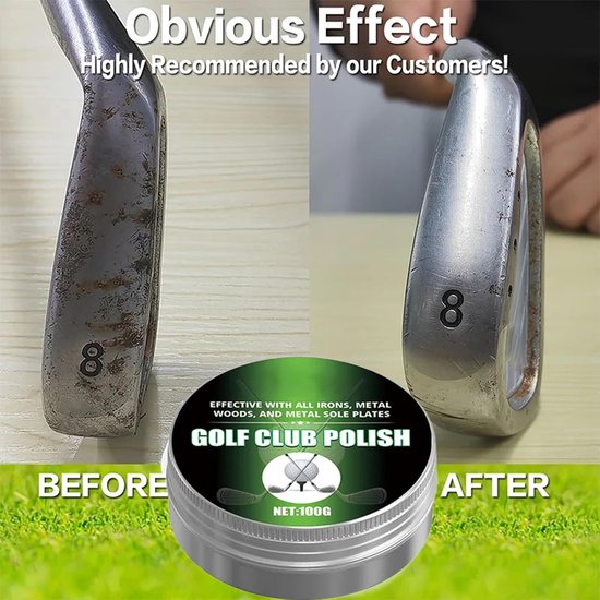 Golfclub Polijstset - Club Reiniger - Club Onderhoud - Krasbestendig Middel - 100 g - Niet gespecificeerd — afbeelding 4