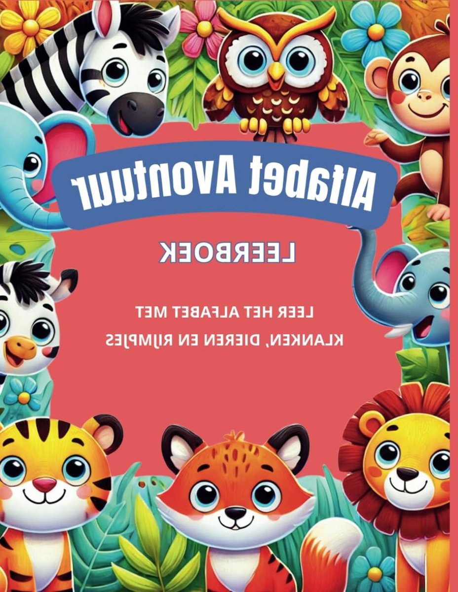 Leerboek Alfabet - ABC Boek - Leren Lezen - Met Dieren - 28 cm - Kleurrijk
