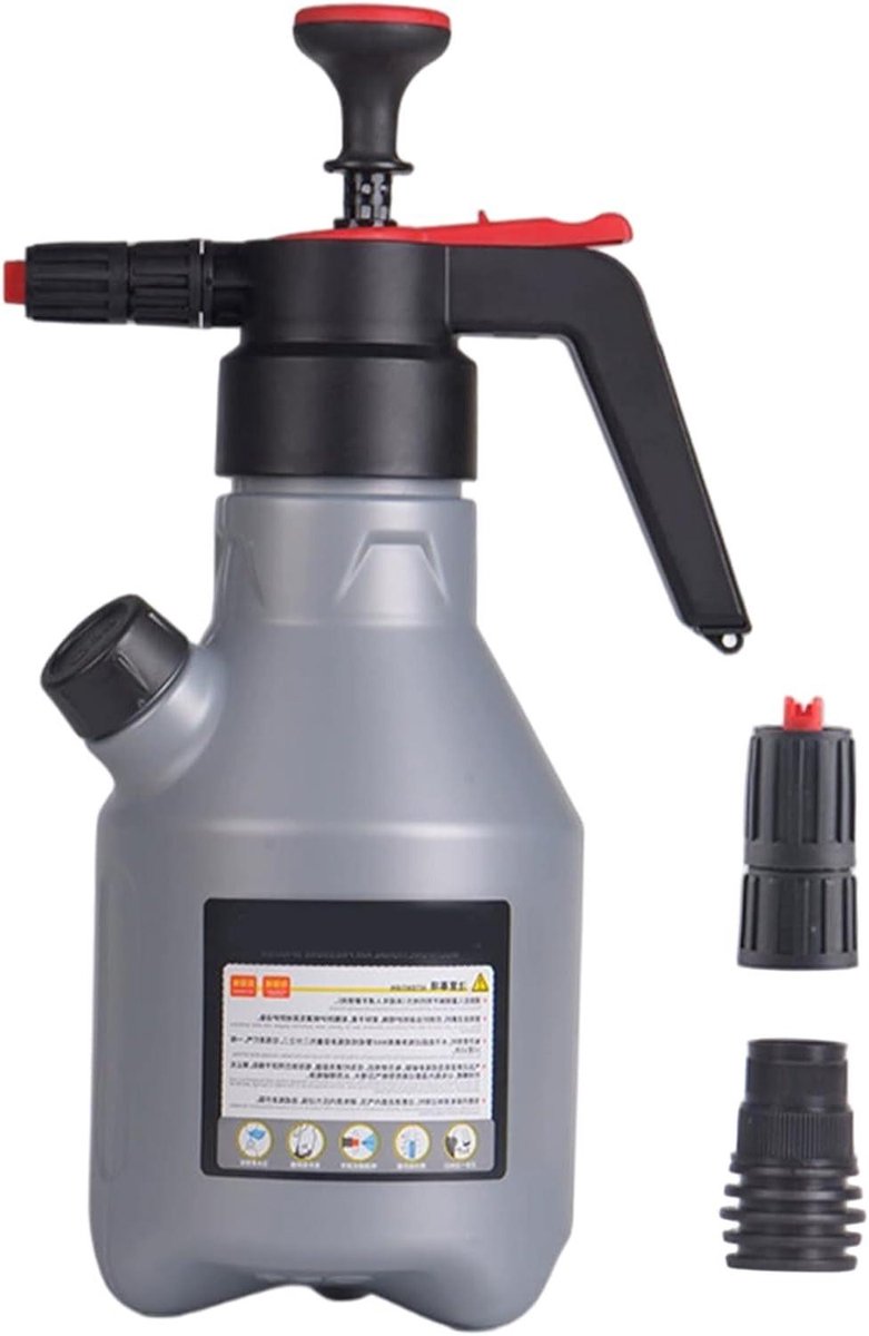 Schuimsproeier - Sproeifles - Auto Wassen - Dubbele Nozzle - 2L Capaciteit - Grijs