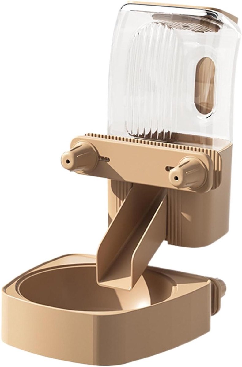 Automatische voederdispenser - Honden voerbak - Huisdier voeden - Kantelveilig ontwerp - 19.1L x 19W cm - Grijs