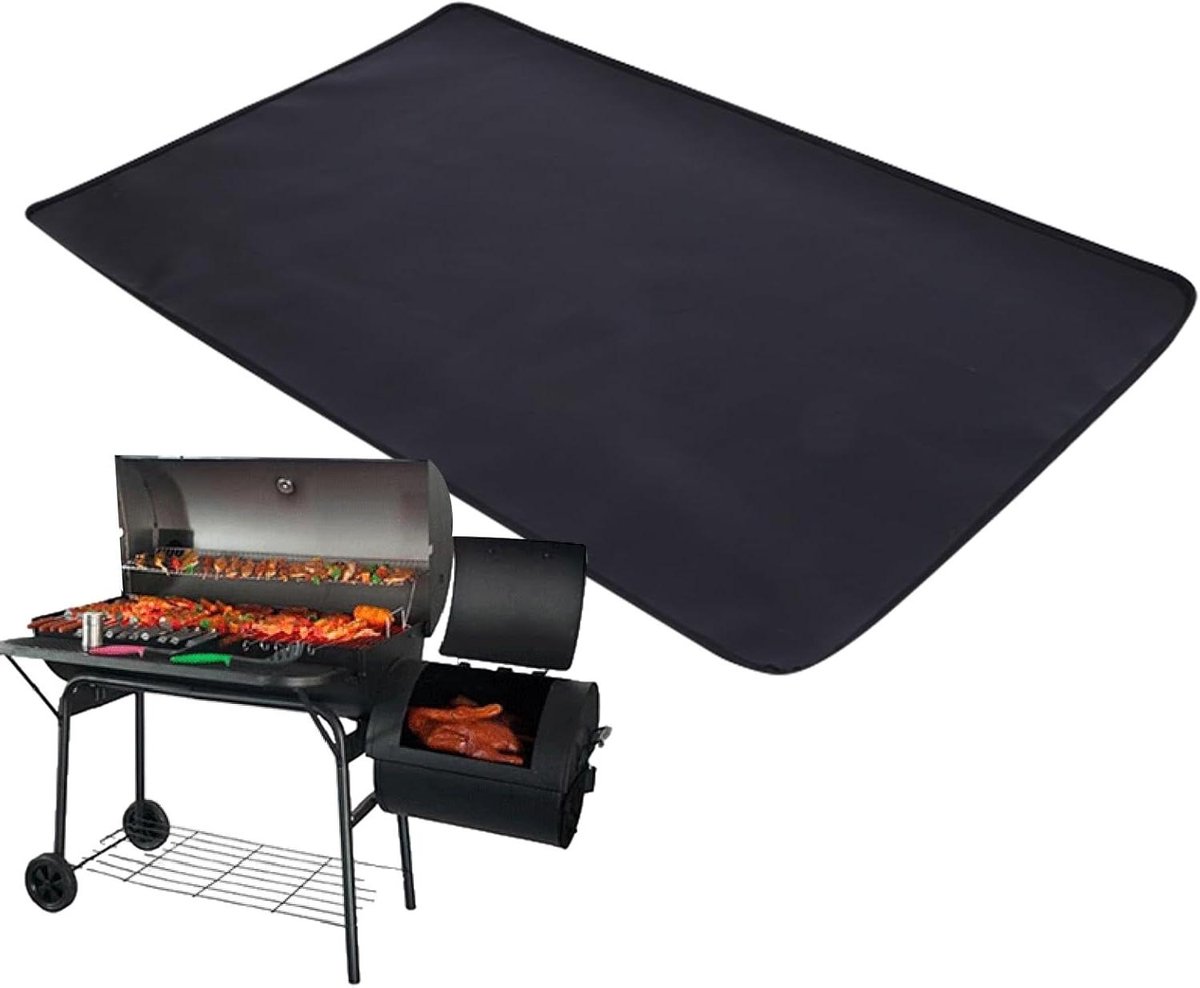 Brandwerende Mat - Ondergrond Vuurkorf - Veilig Buiten - Dubbele Laag Technologie - 60x150 cm - Zwart